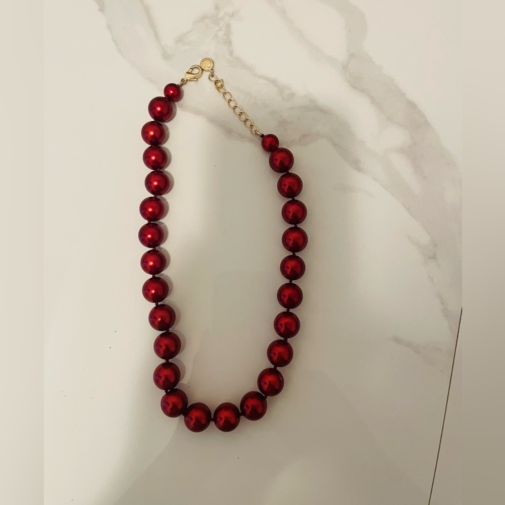 Elegant Charter Club Red Beaded Necklace